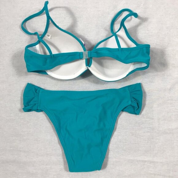 Brazilian Size Large Teal Bikini Set Teal. New With Tags - Picture 3 of 3